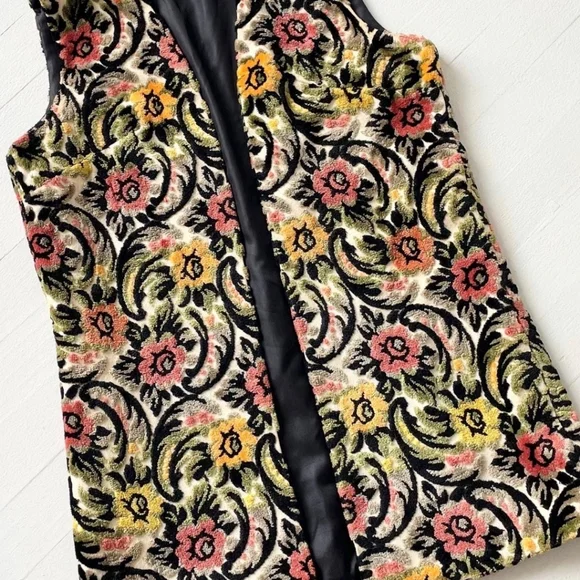 Vintage Mid-Centurt 1960s Floral Tapestry Carpet Bag Hand Bag Kadin-Style - Picture 14 of 14